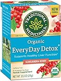 Traditional Medicinals EveryDay Detox Tea, 16 Tea Bags (Pack of 6)