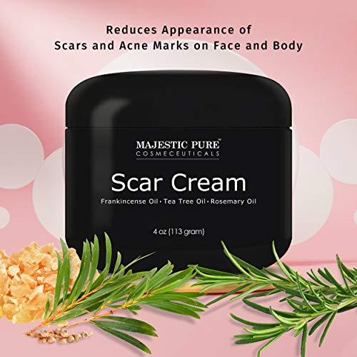 MAJESTIC PURE Scar Cream With Pure Tea Tree, Frankincense & Rosemary