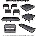 T4U Plastic Elevated Raised Garden Bed Kits for Flowers and Vegetables, Easy Assembly Planter Box Container for Indoor Outdoor Patio Backyard Porch Garden Decoration (19.5×19.5×9.8in/50x50x25cm)thumb 3