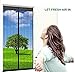 Magnetic Screen Door Black with Heavy Duty Mesh Curtain and Full Frame Velcro Fits Door Size up to 34x82 inch. Measure Your Door Size Carefully.