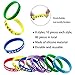 SIQUK 80 Pieces Video Game Bracelets Rubber Bracelets for Gamer Birthday Party Favors, 8 Styles