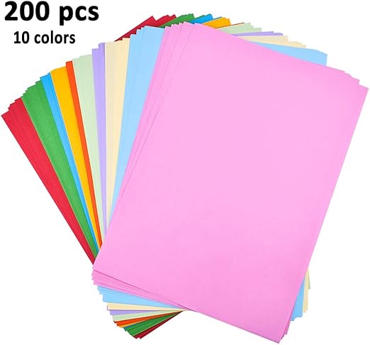 Isuperb 200 Blatt A4 Bunt Papier Farbigen Kopierpapier Papie Colored Copy Paper Bastel Papier Zum Diy A4 Farbiges Papier Fur Drucker Farbdrucker Papier 10 Farben Amazon De Kuche Haushalt