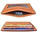 RFID Wallet Mens Leather RFID Blocking Front Pocket Wallet Slim Card Holder Case
