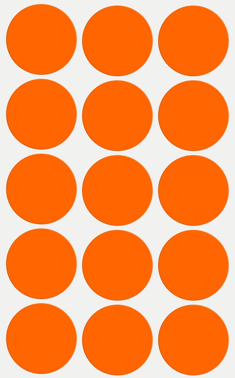 Royal Green Orange Color Coding Labels Round Dot Sticker 3cm 30mm 225 Pack…