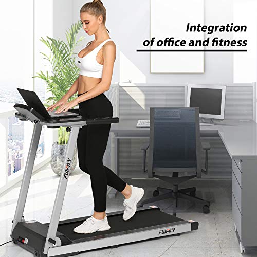 FUNMILY Treadmill, 2.25HP Folding Treadmills for Home with Table