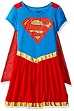 Superhero Girls Big Girls' Supergirl Dorm With Cape, Red, XL(14/16)