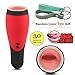 30 Modes Deep Throat Electric Massager Oral Automatic Cup for Men -Mini Massger Red