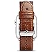 Icarercase Vintage Series Leather Strap with Metal Clasp Buckle for Apple iWatch (Brown, 38mm)