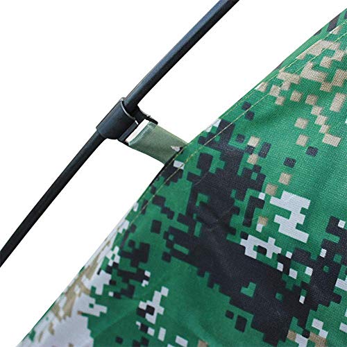 LBWNB Camping Digital-Sonnenschutz Tarnzelt, sehr atmungsaktiv Zwei Netze vorne und hinten, Polyester-Faser-Oxford-Tuch… – Bild 8