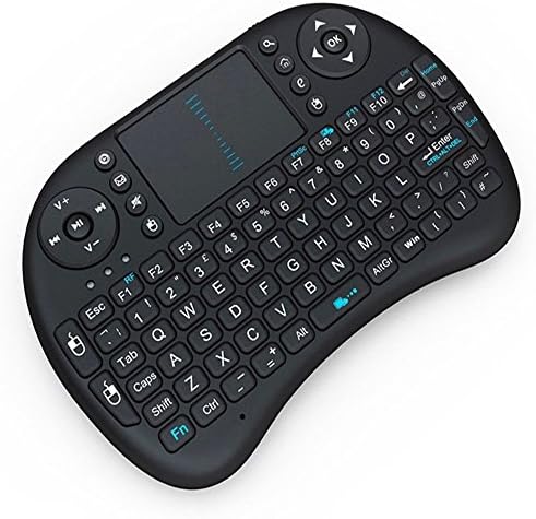 Oumeijia Wireless Backlit Multimedia Keyboard Touchpad Mouse 2.4GHz Remote for Kodi, Raspberry Pi, PC, TV Boxes (Black)