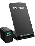 Seneo (Upgraded) Wireless Charger, Qi Certified 7.5W Fast Wireless Charger Stand Compatible with iPhone X/8/8 Plus, 10W Compatible with Samsung Galaxy Note 9/8/5 S9+/S9/S8+/S8 (with QC 3.0 Adapter)