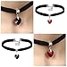 Tpocean 25pcs Black Velvet Multilayer Boho Long Lace-up Colorful Choker Necklaces with Pendant Stretch Plus Size Adjustable sets for Women Girls