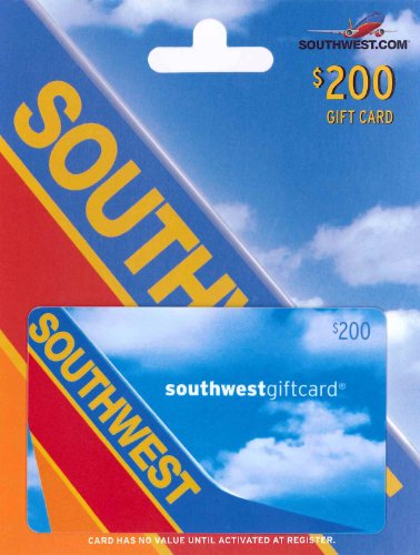 2 Southwest+Airlines+Gift+Card+200