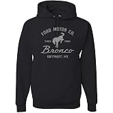 Wild Bobby Ford Motor Co Detroit Michigan, Classic Bronco 1966 Cars and Trucks Hoodie Sweatshirt