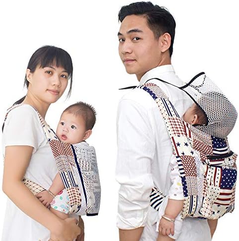 Soft Baby Wrap Carriers Slings - Adjustable Baby Sling, Breathable Baby Wraps, Lightweight Cotton Nursing Cover - Perfect for Babies,Infants,Toddlers and Kids Up to 35 LBS (6-24 Month)