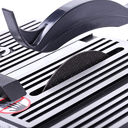 FZYE Mini elektrische Tischkreissäge, Schneidemaschine Craft Saw DIY Schneidwerkzeug Geräuscharm + 2 Sägeblatt Holz… – Bild 5