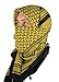 Mato & Hash Military Shemagh Tactical 100% Cotton Scarf Head Wrap - Black/Gold CA2100-2