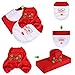 Santa Claus Bathroom Christmas Decorations, 3 Pack Christmas Snowman Santa Toilet Seat Covers and Water Tank Top Lid Cover Set for Christmas Home Bathroom Décor