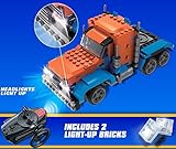 Lego Compatibe Remote Control Peterbilt Truck with headlights that light up, 274 pc, UNIBlock, RC Brick Set