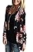 ZIOOER Womens Casual Boho Irregular Long Sleeve Wrap Kimono Cardigans Coverup Coat Tops Outwear