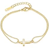 Agriajun Charm Beach Chain Bracelet for Women - Cute Dainty 14k Gold Filled Waterproof Bracelets Friendship Jewelry Gifts