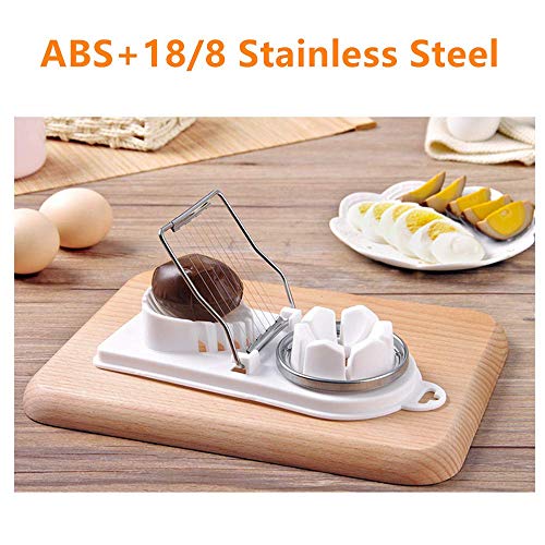 Egg Cutter, Heavy Duty Egg Slicer Mushroom Slicer with Stainless Steel Wires Great for Sandwiches, Salads and Appetizer