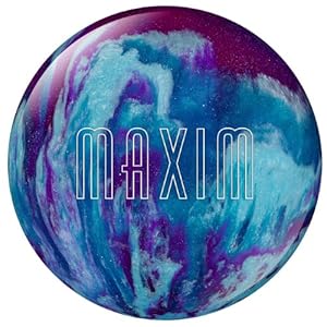 Ebonite Maxim Bowling Ball, Black/Purple/Gold, 10-Pound