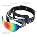 OutdoorMaster Kids Ski Goggles - Helmet Compatible Snow Goggles for Boys & Girls with 100% UV Protection (Orange Pattern Frame + VLT 14% Colourful Lens)