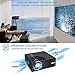 Projector, Aoxun 2018 Upgraded C7 Multimedia Home Theater LCD Video Projector Support 1080P Compatiable with HDMI,AV, USB, SD, VGA for Home Cinema TV 2500 Lumens- Black