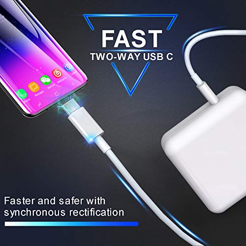 61W USB C Power Adapter Charger, UL Certified USB Type C Wall Charger with Power Delivery Fast Charging USBC Brick for MacBook Pro 13", MacBook Air, iPad Pro 2018, iPhone XS/Max/XR/X/8/8+ and More