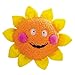 Zanies Smiling Sun Dog Toys, Orange Sun, 8