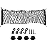 origin カーゴネット トランクネット ラゲッジネット 90cm×40cm 2層ラバーネット 4フック 荷物固定 車載収納 落下防止 旅行 アウトドア キャンプ ドライブに LGNET9040