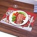 6PCS Cute Christmas Placemats Waterproof Xmas Placemat for Dining Table Decoration(17.3” X 11.8”)