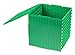 THE CUBE - Brick Building Set and Storage Container - 6 Interconnecting Double Sided Large and Small Peg Plates - 6.5