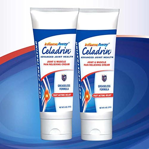 InflameAway Celadrin Cream - Advanced Joint & Muscle Pain Relieving Cream - 6 oz