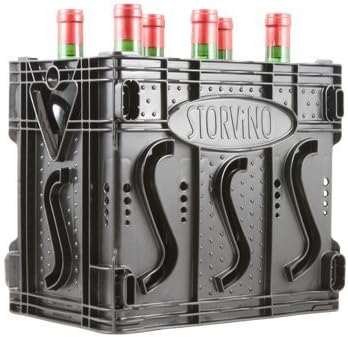 Storvino Nero 6 Bottle Wine Storage Container by STORViNO Nero