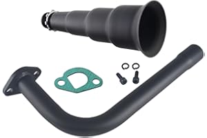 SJVLXHI Black 4 Stage Exhaust Header Pipe,For Predator 212cc 196cc Go Kart& Mini Bike, For Coleman Powersports CT200U,CT200U-EX,BT200X, For Honda GX160,GX200