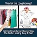 SWIFTIX Handheld Fabric Steamer with Fast Heat-Up and Automatic Shut Off Powerful & Compact Portable Garment Clothing Steamer for Travel & Home