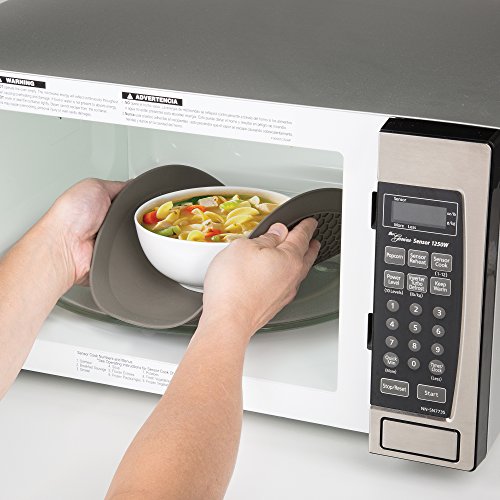 Prep Solutions by Progressive Microwave Multi-Mat, Non-Stick Heat Resistant, 12" Inch Diameter, Protect From Spill Overs, Dishwasher Safe, Splatter Guard, Drying Mat, Trivet, Jar Opener, Hot Pad - Thumbnail 2