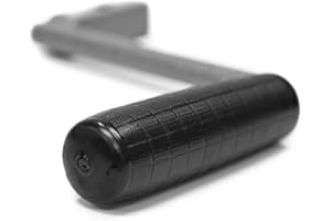 Trailer Valet 5X Hand Crank – Replacement Crank Handle for TV5X Dolly Mover – Fits Over Gear Shaft – Durable Steel – Silver Finish