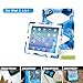 iPad Cases,iPad 2 Case,iPad 3 Case,iPad 4 Case,TRAVELLOR[Heavy Duty] iPad Case,Three Layer Armor Defender And Full Body Protective Case Cover With Kickstand And Screen Protector for iPad 2/3/4 - Navy/White