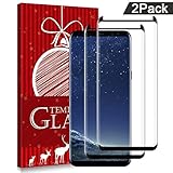 XUZOU Glass Protector,Samsung Galaxy S8 Screen Protector, [Tempered Glass], Bubble Free <2 PACK>