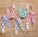 Pacifier Clip - 5 Pack | Best Universal Pacifier Holder Set for Girl/boy, Teething Ring, Drool Bibs | Perfect Baby Shower Gift