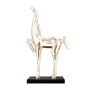 Amazon Com Decoration Abstract Sculpture Horse Ornaments Plating
