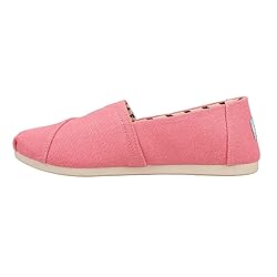 TOMS Womens Alpargata Slip On Flats Casual - Pink