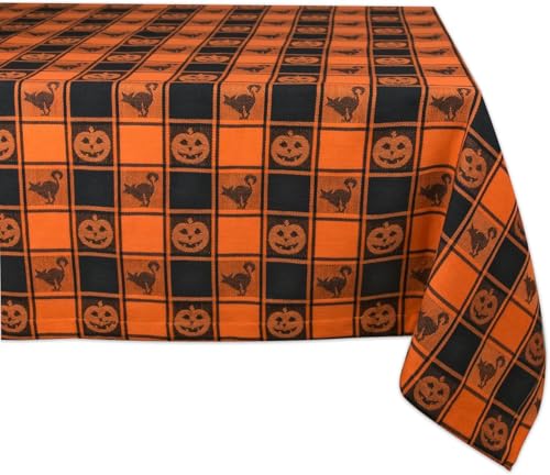 DII Halloween Party Tabletop Decor, Reusable & Machine Washable Cotton Fabric,…
