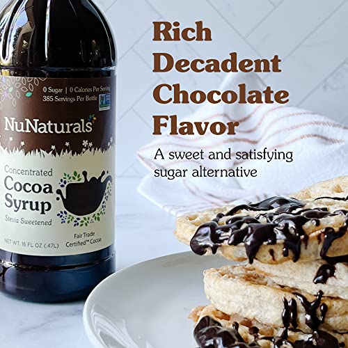 NuNaturals Stevia Syrup, SugarFree Sweetener, PlantBased Sugar