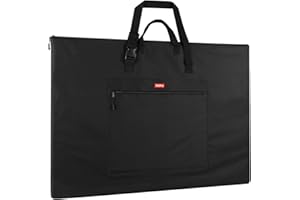 Nicpro Light Weight Art Portfolio Bag, 20 x 26 Inches Waterproof Art Portfolio Case with Shoulder & Handle Carry, for Artwork, Poster, Sketch Drawing, Canvas, Photography, Solar Panel Storage