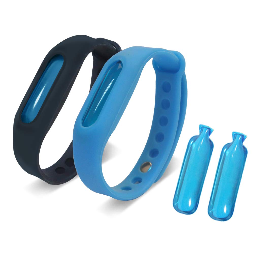KIVETAI Mosquito Repellent Bracelet 100% All Natural Anti Mosquito Bracelet With 2 Free Essential Oils Capsules Waterproof Non Spray Deet Free 60 Days Protection for Kids, Adult and Pregnant