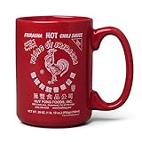 Sriracha Hot Sauce Red Ceramic Coffee Mug